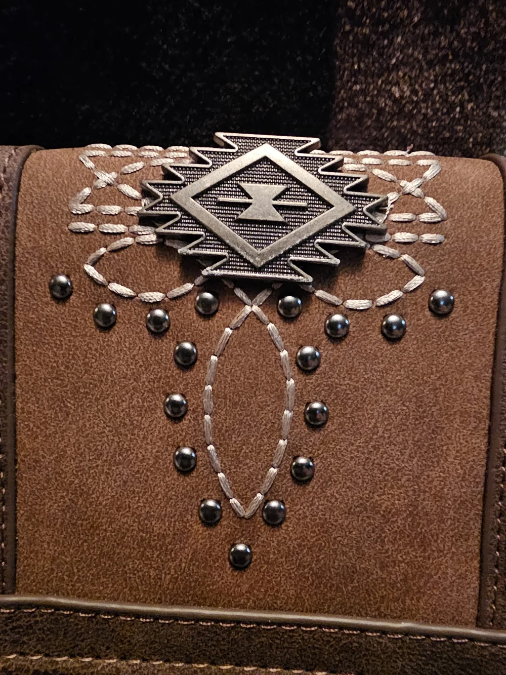 Montana West Brown Embellished Women's Wallet